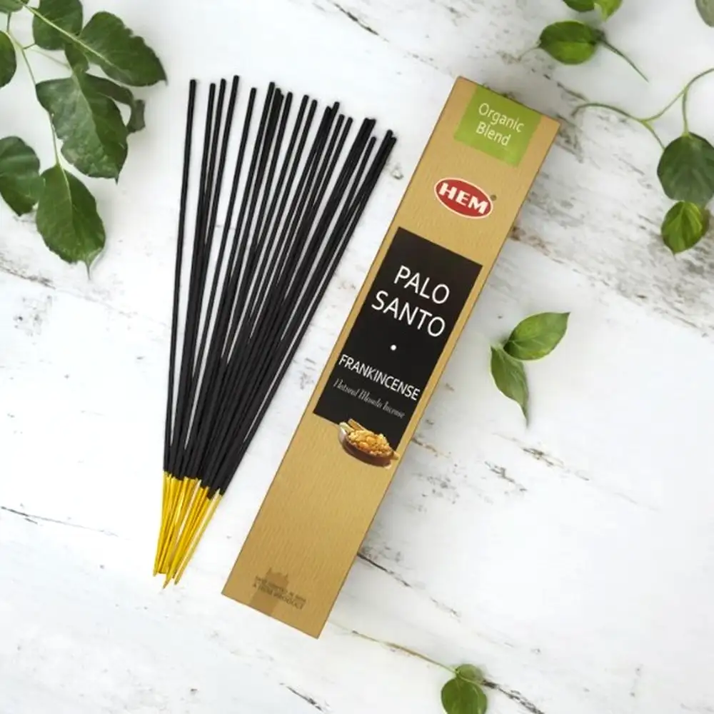 Betisoare parfumate Palo Santo Frankincense organice