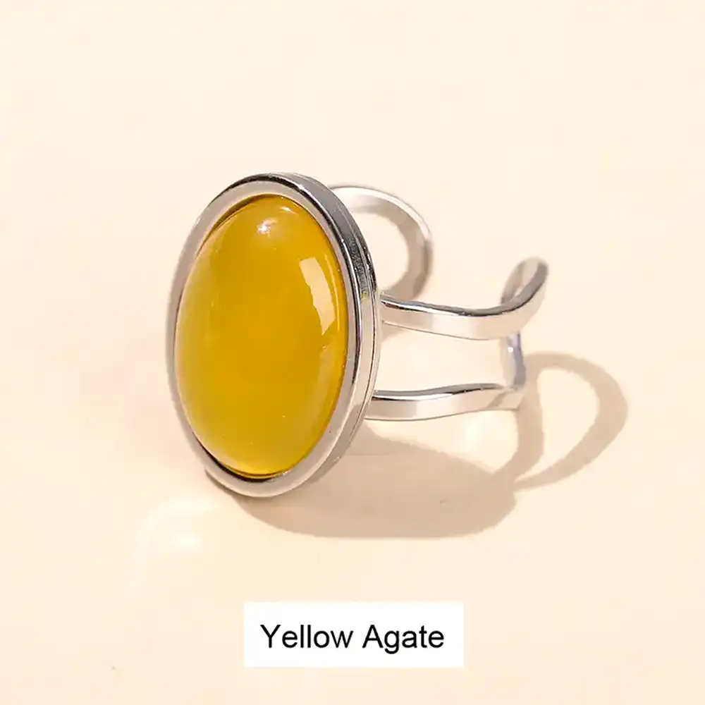 Inel Agat galben