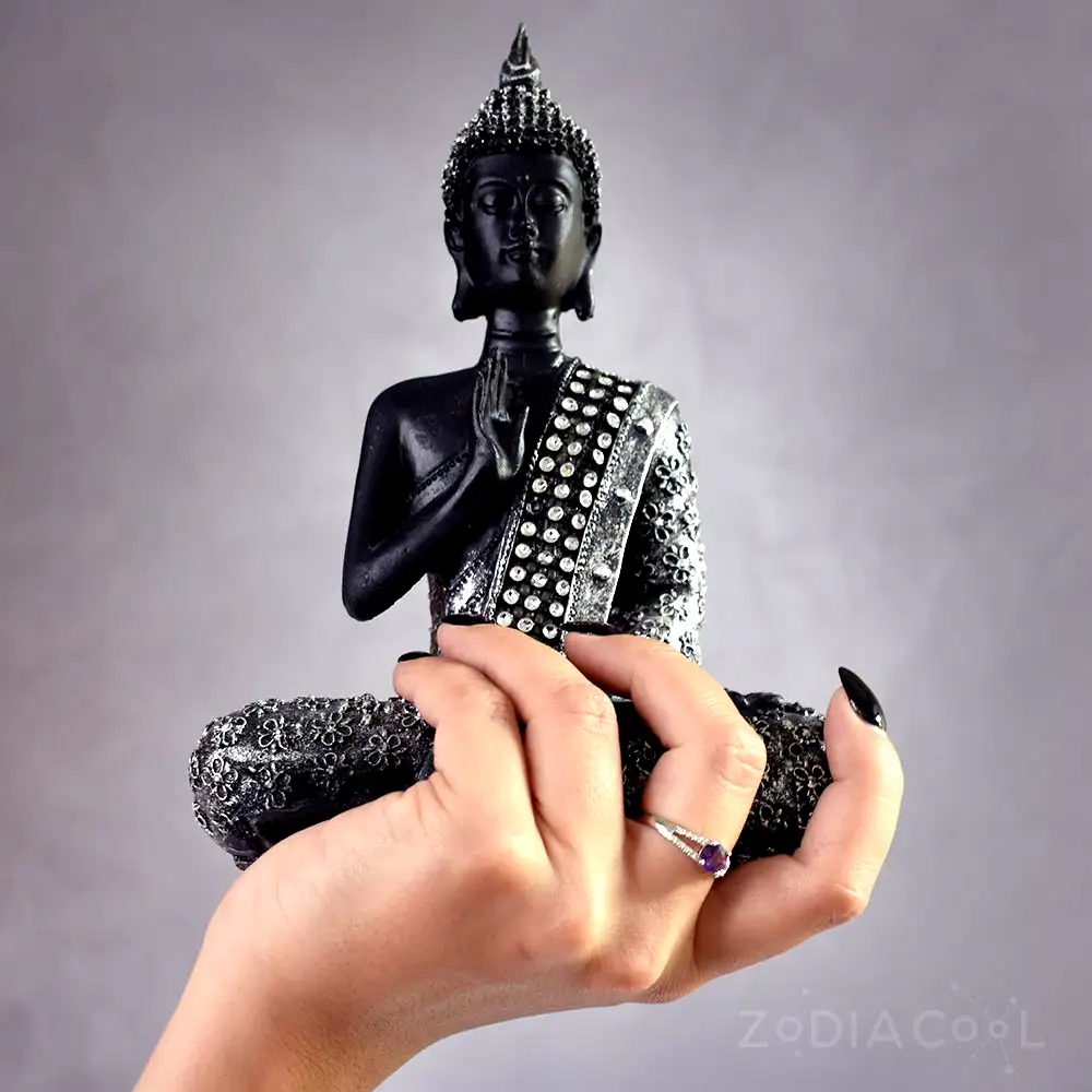 Inel Ametist cu strasuri