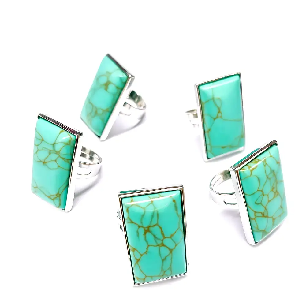 Set brățară și inel Turcoaz