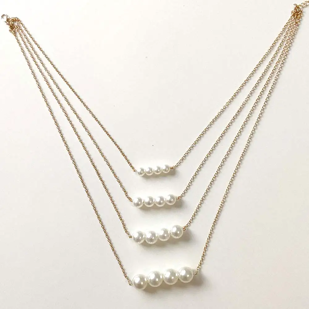 Colier perle multilayer