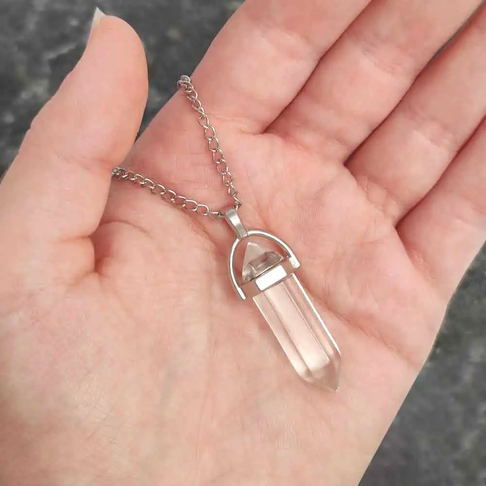 Pandantiv cuarț Cristal de stâncă