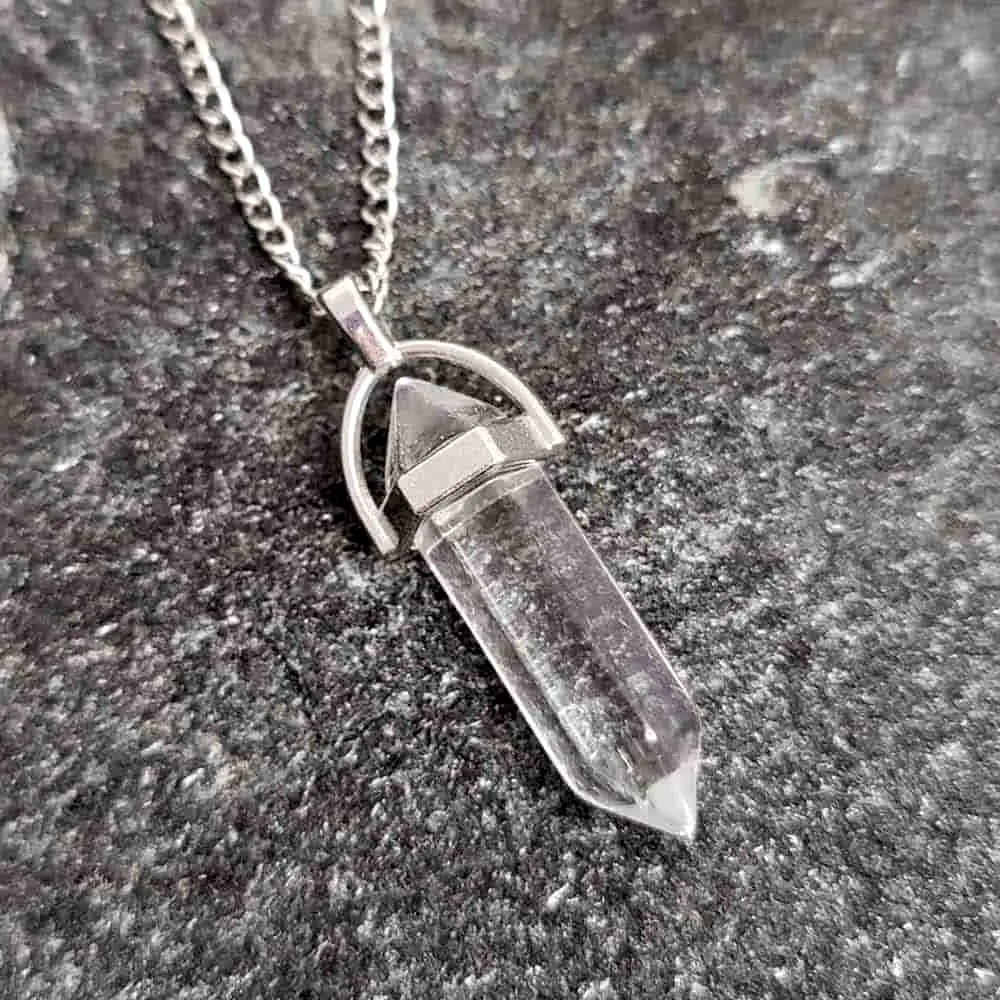 Pandantiv cuarț Cristal de stâncă