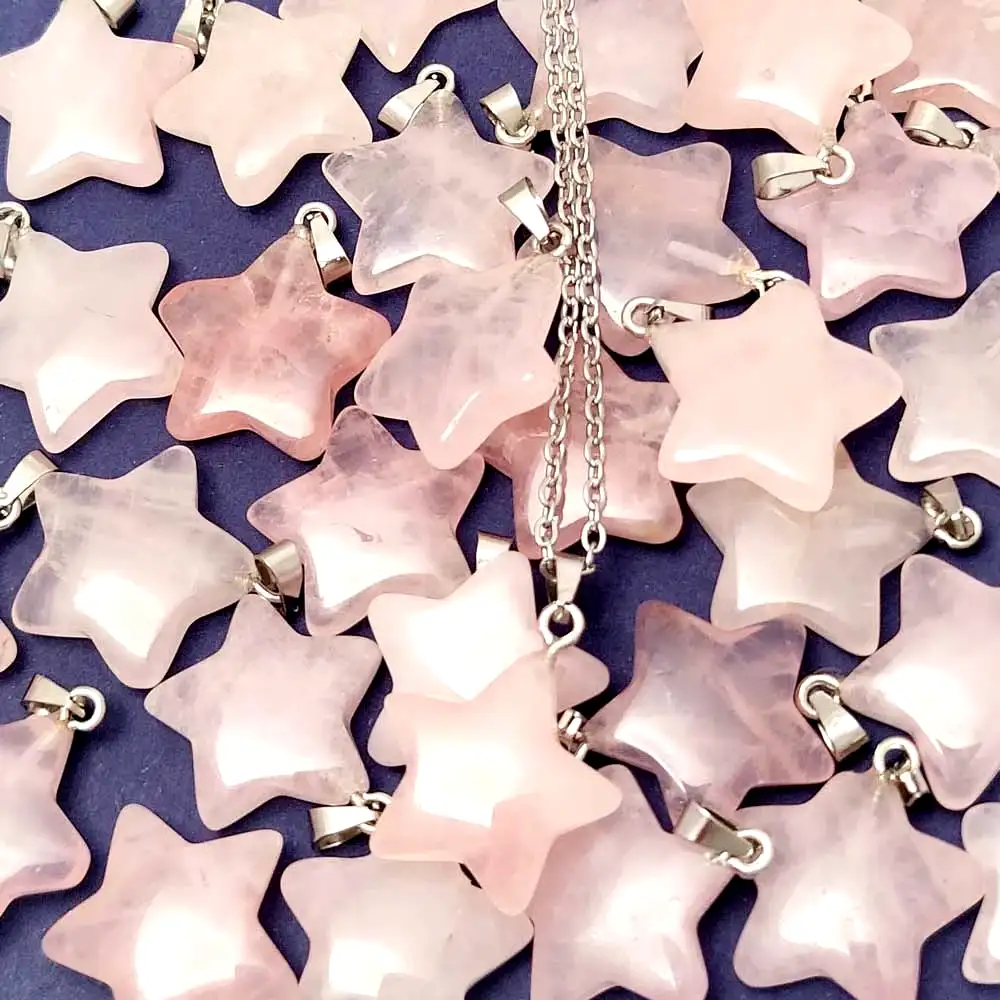 Pandantiv Cuarț roz