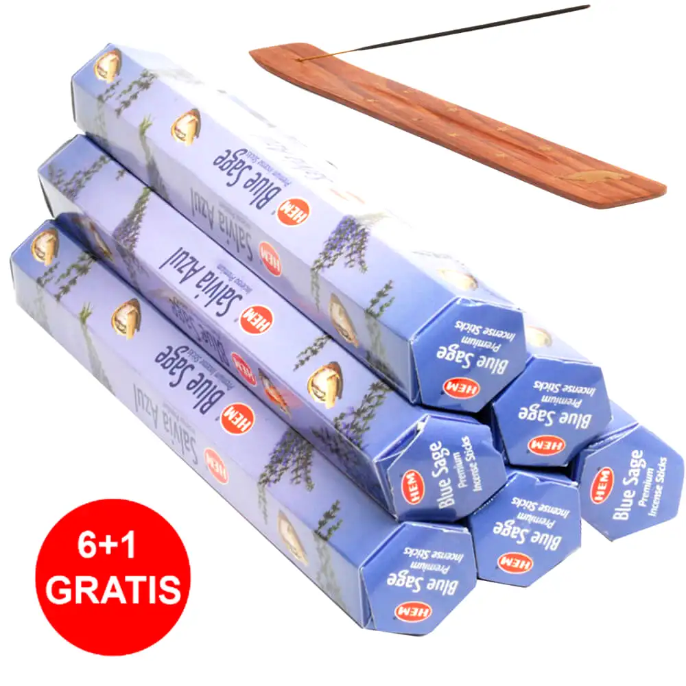 Set 6 cutii betisoare parfumate Salvie Albastra