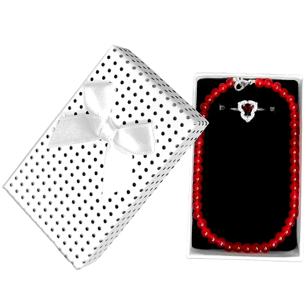 Set brățară Carneol și inel Granat ajustabile