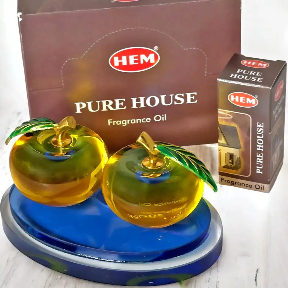 Cadou 2 mere cu suport aromaterapie si ulei Pure House