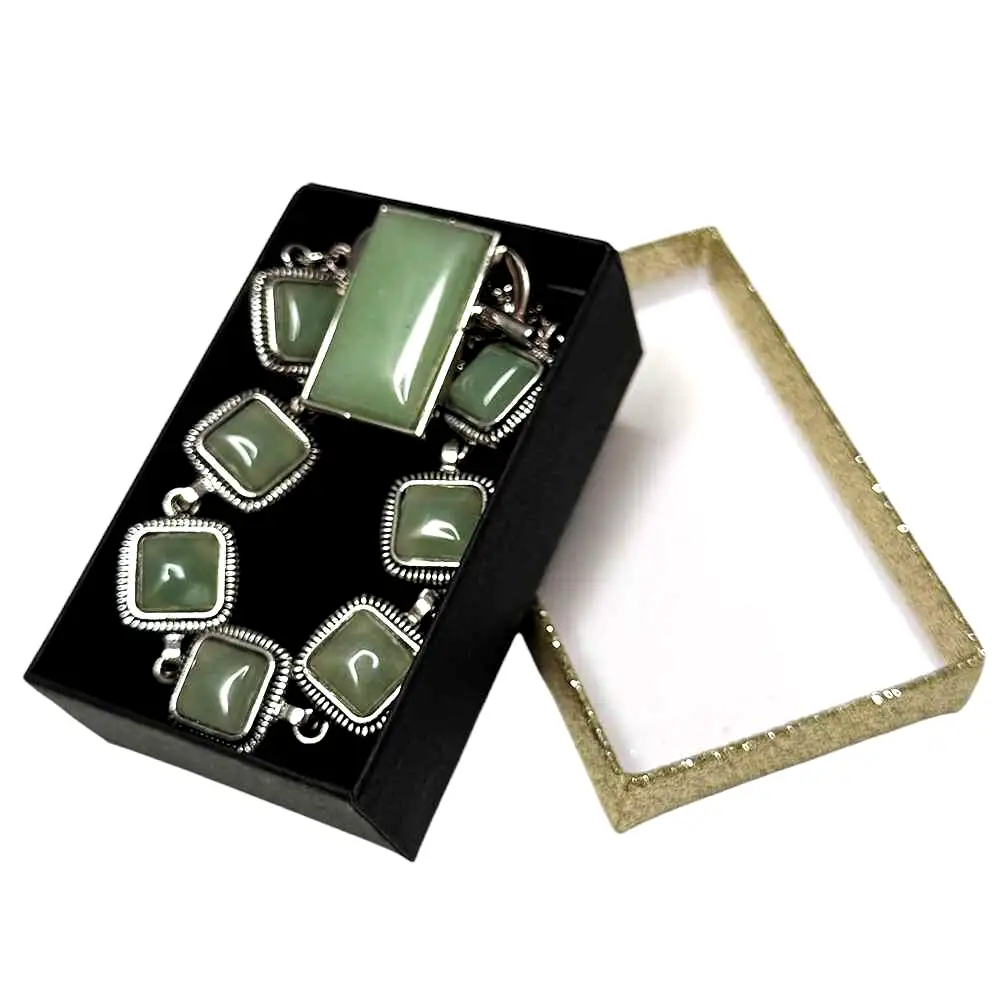 Set brățară și inel Aventurin ajustabile