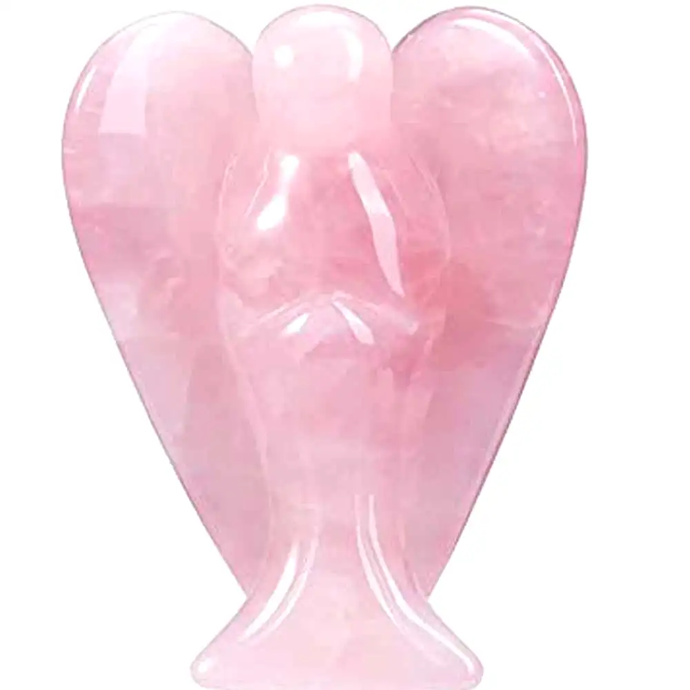 Statueta inger cuart roz