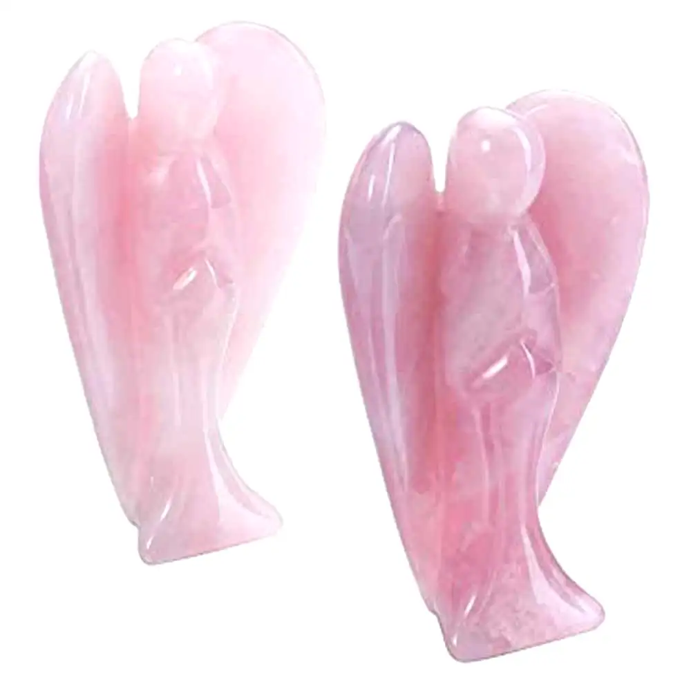 Statueta inger cuart roz