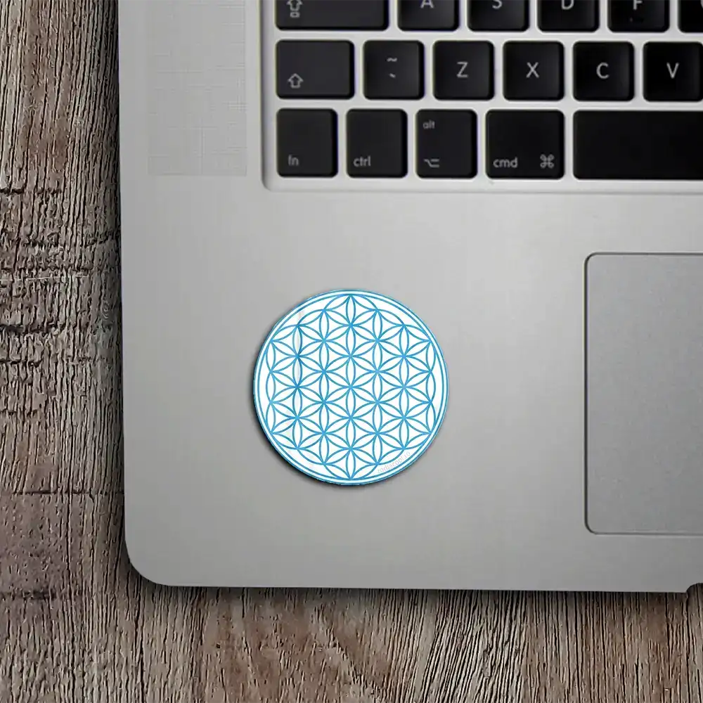 Sticker Floarea Vieții Albastru