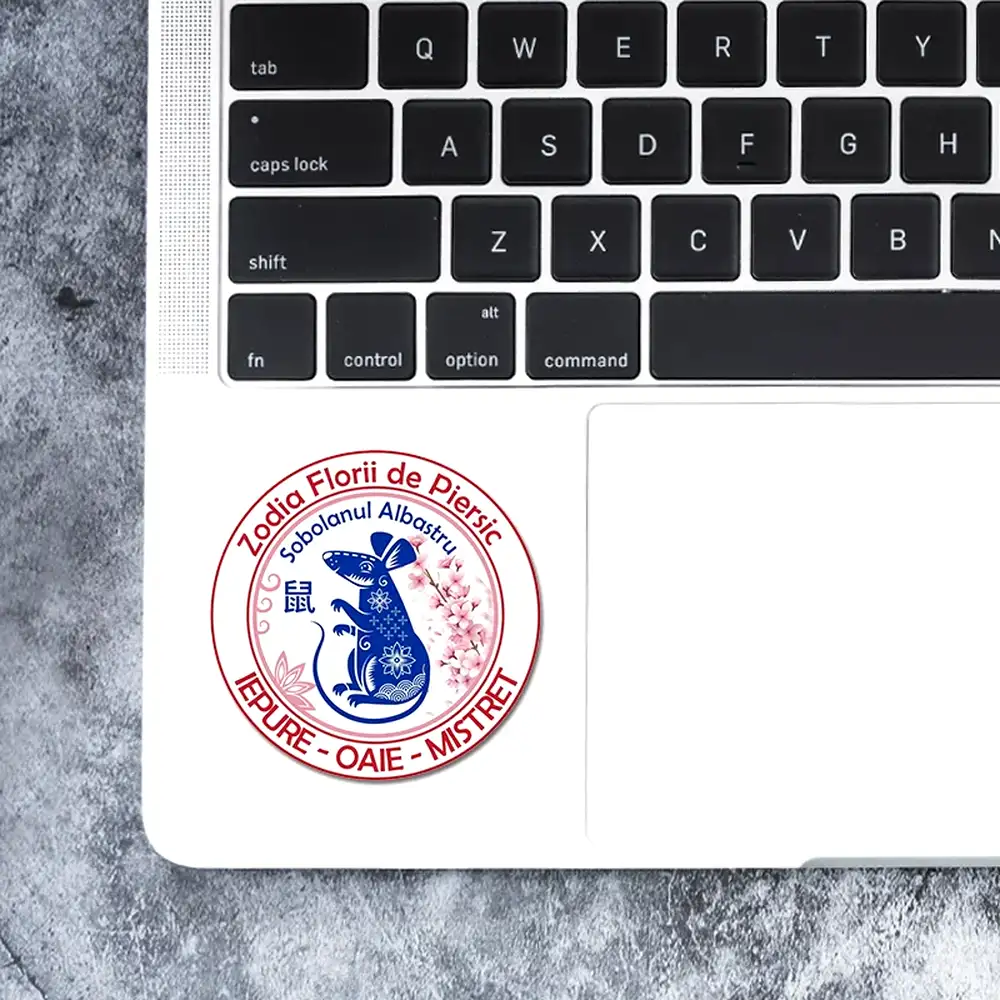 Sticker Șobolan Albastru