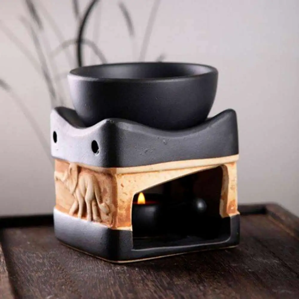 Lampa aromaterapie elefant cu trompa in sus