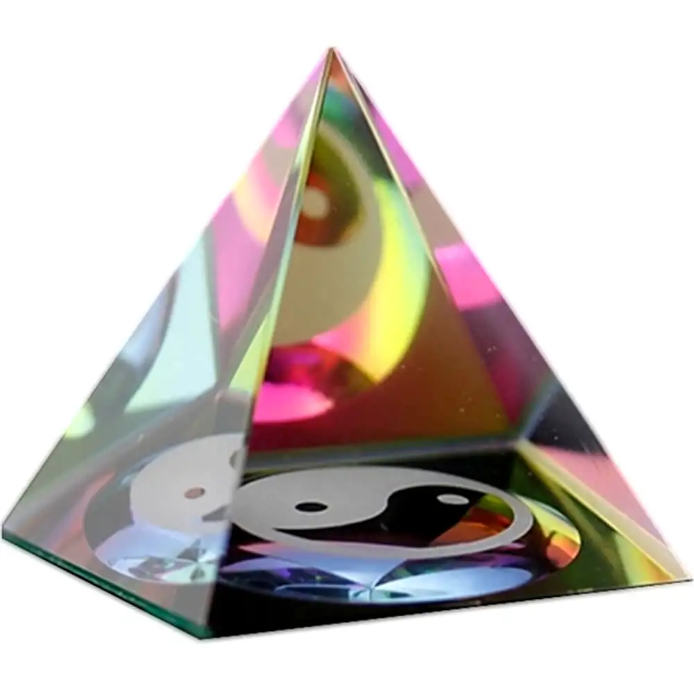 Piramida-din-cristal-cu-simbolul-Yin-Yang,-multicolor-3613