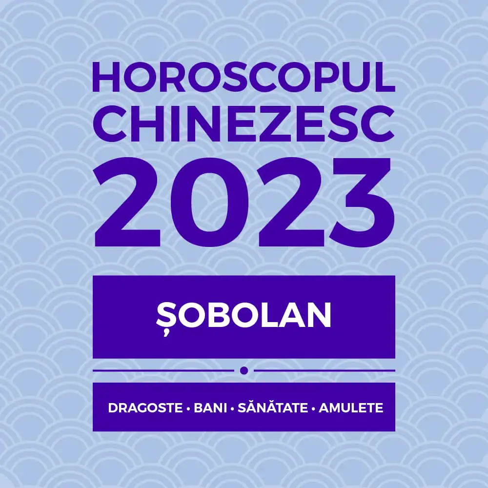 Carte horoscop Șobolan 2023, cu previziuni lunare în dragoste bani sănătate și remedii feng shui, 11 pagini în format pdf sau audio Sobolan