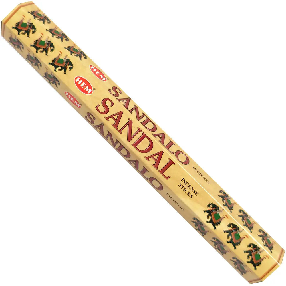 Betisoare parfumate Sandal, gama profesionala Hem Sandal, aroma orientala 20 buc