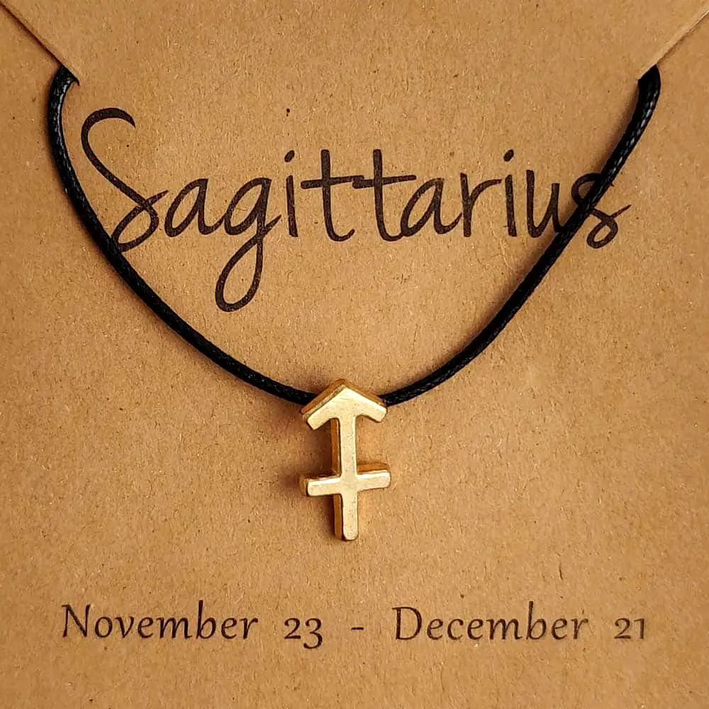 Sagetator, bratari cu snur si zodii, semn zodiacal foc, bratara picior sau mana circumferinta incheietura 17-32 cm reglabila, negru