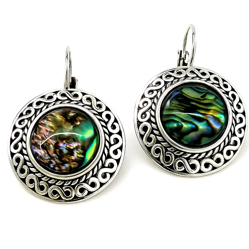 Cercei Mother of Pearl piatra nacru sau sidef