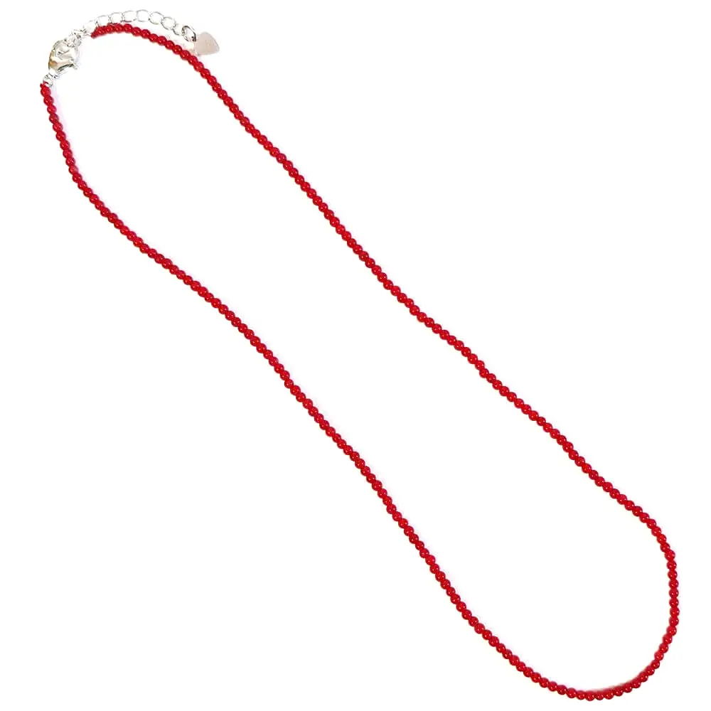 Colier Coral, piatra protectie energii negative, pietre mici