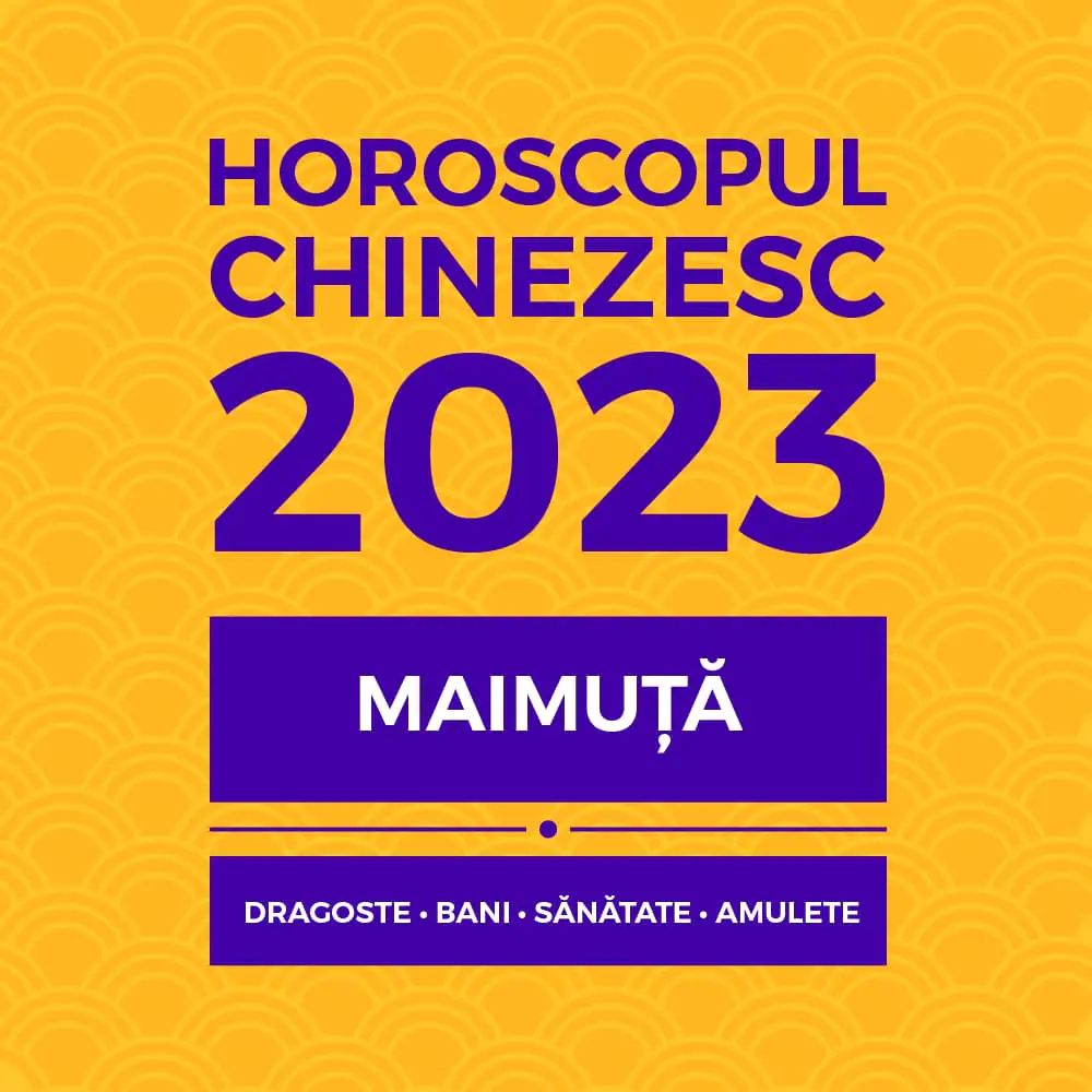 Carte horoscop Maimuță 2023, 14 pagini în format pdf și audio