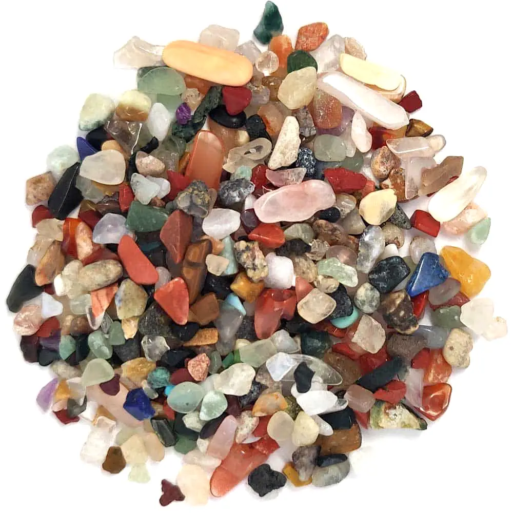 Pietre semipretioase mixt, spartura decor 1-3 mm, multicolor 26g