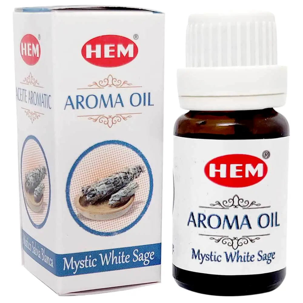 Ulei Salvie Alba aromaterapie, gama profesionala HEM aroma Mystic White Sage aroma condimentată 10 ml
