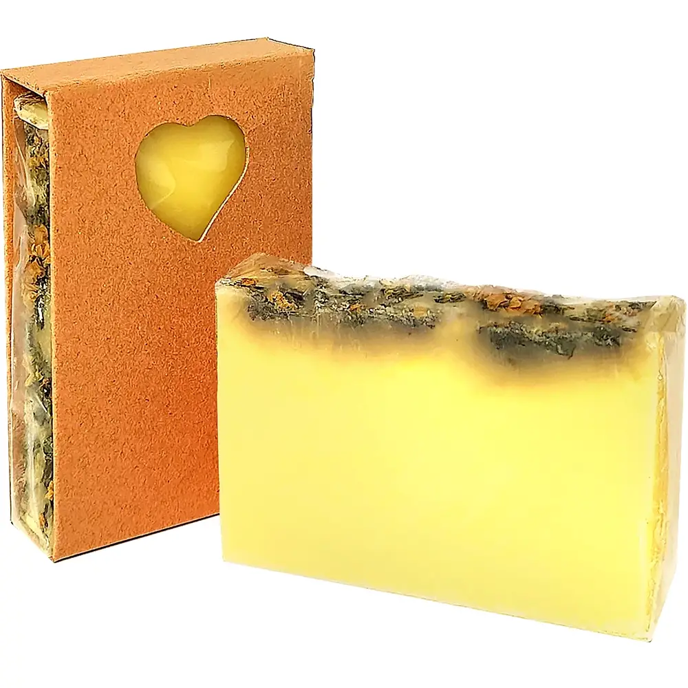Săpun organic natural Margaretă, solid, 97 gr galben