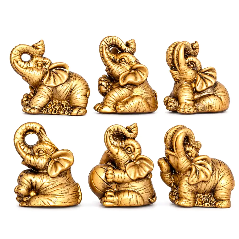 Set 6 elefanti norocosi