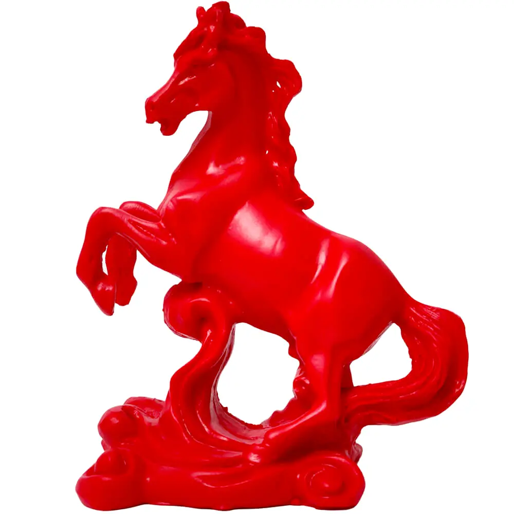 Cal rosu, obiect feng shui pentru dragoste, 15 cm