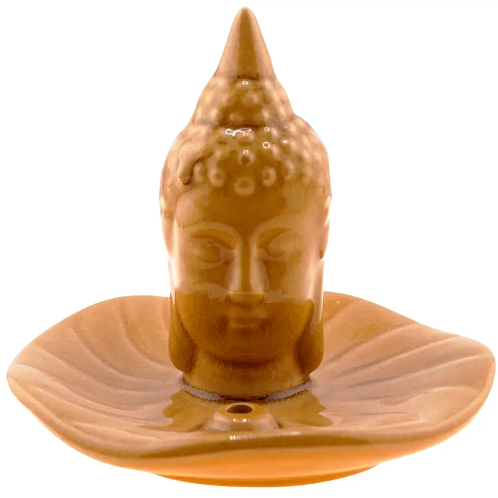 Suport bețișoare parfumate Buddha, pentru aromaterapie, auriu