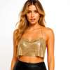 Top luxury Boho din Lant, accesoriu ideal pentru serile de petreceri, aurie