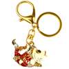 Breloc Crap norocos, amuletă feng shui pentru bani, metal solid auriu 8 cm