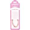 Set Bratara Cuart roz cu felicitare personalizata, pietre semipretioase rotunde 6 mm, elastica