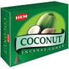 Conuri parfumate Cocos, HEM profesional, pentru relaxare, suport metalic inclus, 10 conuri (25g) aromaterapie