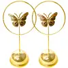 Decorațiune cu fluture, aurie metalică, 33 cm