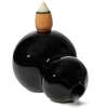 Fântâna Wu Lou, simbol feng shui de sănătate, suport de aromaterapie conuri parfumate backflow, ceramică negru