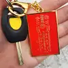 Tai Sui breloc, amuleta de protecție și bunăstare materială, metal solid roșu