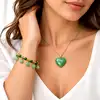 Set brățară și pandantiv Aventurin ajustabile