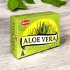 Conuri parfumate Aloe Vera, gama HEM profesional, 10 conuri (25g) aromaterapie suport metalic inclus