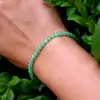 Bratara pietre Aventurin, piatra de succes in afaceri, cca 47 pietricele mici 4 mm verde