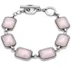 Bratara 6 pietre alb roziu