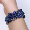Set brățară Lapis Lazuli cu felicitare personalizata, talisman pentru noroc, pietre semipretioase neregulat