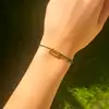 Varsator, Bratari cu snur si zodii, semn zodiacal aer, bratara picior sau mana circumferinta incheietura 17-32 cm reglabila, negru