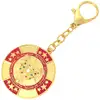 Breloc Big Fortune, amuletă feng shui pentru câștiguri și succes, metal auriu cu roșu 11 cm