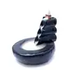 Fantana conuri parfumate backflow Bambus, simbol de dezvoltare pe toate planurile, suport conuri fumigene cu efect de gheata calda, 9 cm negru