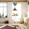 Clopoței de vânt din metal cu 2 pa kua, simbol Yin-Yang și Dragon, pagoda, 3 clopotei decorațiune elegantă pentru balcon sau grădină, cu sunet plăcut și relaxant, 45 cm
