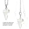 Pendul Cristal de Stanca, cu dublă funcționalitate de colier, transparent