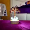 Copacel Granat cu lumina, pietre semipretioase  pentru atingerea scopurilor, obeliscuri cristal pe soclu lemn si cablu usb, negru rosu