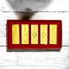 Lingouri cu mantre de bogatie, amuleta feng shui pentru bani, metal auriu