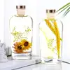 Difuzor betisoare aromaterapie Shangri la, sticla cu flori decor, exotic 175 ml, galben